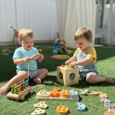 صندوق ألعاب منتسوري عمر 18 شهر – Smart Kid قطر