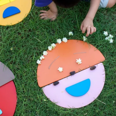 مجموعة الإبداع الخشبية من سمارت كيد – قوس قزح خشبي وألواح طويلة ونصف دوائر ملونة للتعليم واللعب الإبداعي