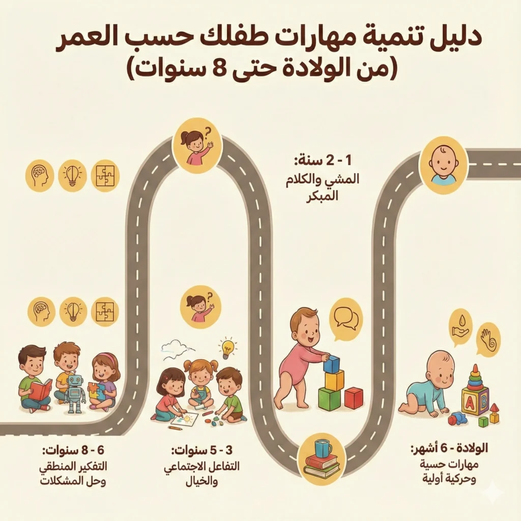 دليل سمارت كيد لتنمية مهارات الأطفال حسب العمر