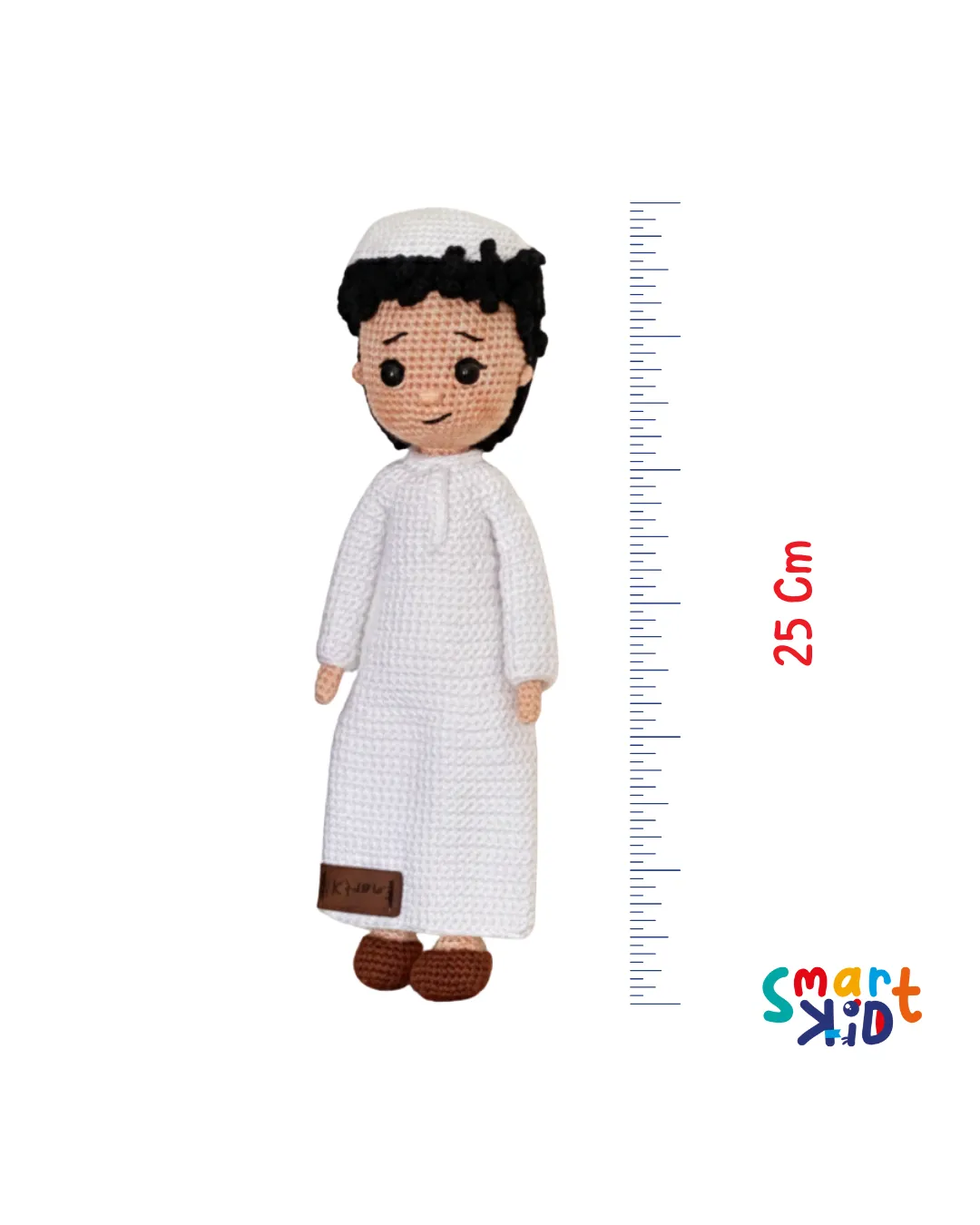 شخصية أموجرومي عبود بالحجم الكبير بالزي القطري التقليدي يدوي الصنع